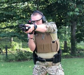 Just like drawing your pistol, when raising your rifle from front slung to on target I make sure to do it deliberately for positive reps.