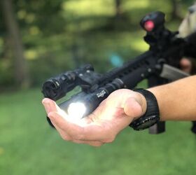 Make sure even when the rifle is not yet loaded to follow the safety rules and not cross your hand in front of the muzzle when checking your lights and lasers.