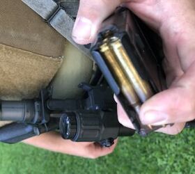 Notice the top round is now to the left, signifying a round was loaded into the chamber successfully.