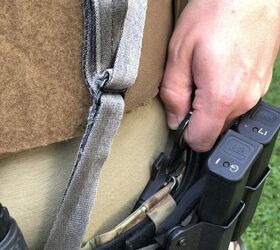 Much like our pistol draw stroke, ensure your defensive blade is accessible even with all the other gear that could easily get in the way.