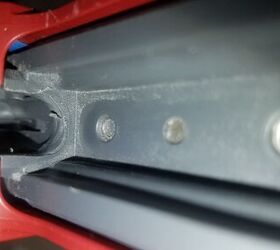 The area of the barrel block was easy to Dremel but challenging to finish up. This is just after the Dremel.