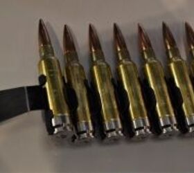 The SIG 6.8x51mm Hybrid ammunition with brass body and a steel base (Matthew Moss/TFB)