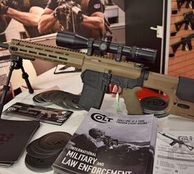 The new C20 was prominently displayed at Colt Canada's stand at DSEI 2019 (Matthew Moss/TFB)