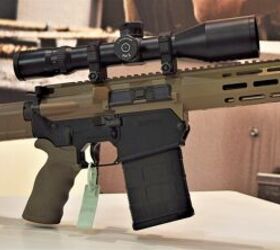 A close up of the right side of the C20, the rifle is seen here with a Schmidt-Bender scope but the Canadian Armed Forces have not yet selected which optic the rifle will be fielded with (Matthew Moss/TFB)