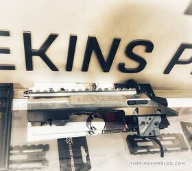 The HT action. Very beefy with a Tikka style recoil lug cutout. Also, notice the barrel tensioning screw at the front of the rail.