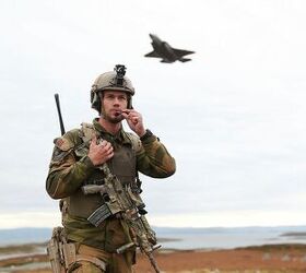 POTD: Heckler & Koch and Low-flying F-35A Fighter Jet