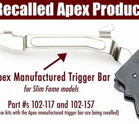 Safety Recall Issued for Slim Frame Glock Apex Action Enhancement Kits