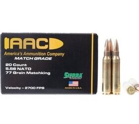 NEW 77 Grain Sierra Matchking 5.56 Load From AAC