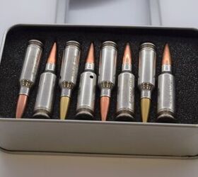 A display case with LICC ammunition of various types (Matthew Moss/TFB)
