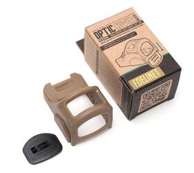 Strike Industries Optic Cover For Trijicon SRO - Protective Shield For Red Dot Sight (Black) - Prevents Scratches & Damage