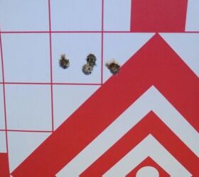 The smallest group at 100 yards. I completely bonked the fifth shot and called it in my book. 