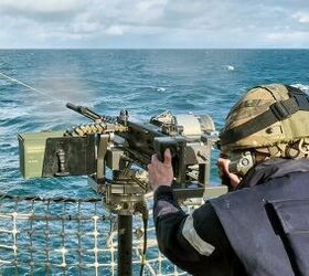 Royal Navy Testing New .50 Caliber Machine Gun Mount