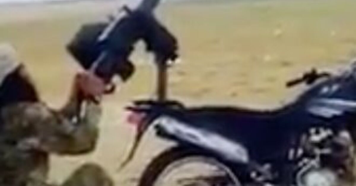 DShK Heavy Machine Gun Mounted on Motorcycle Rear Seat | thefirearmblog.com