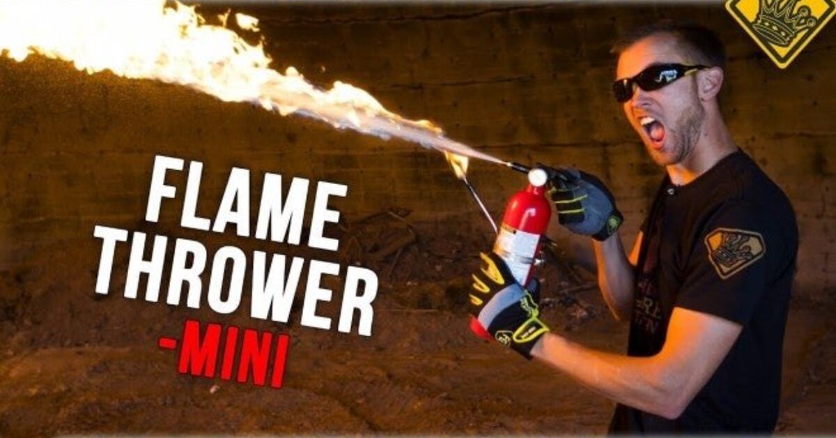 Making a Flamethrower Out of a Fire Extinguisher | thefirearmblog.com