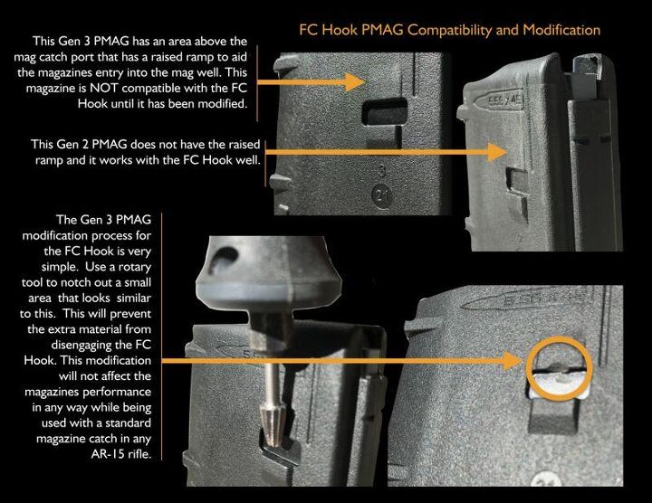 torque precision fc hook california compliant ar 15 magazine catch