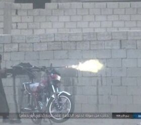 motorcycle technical with dshk hmg in syria