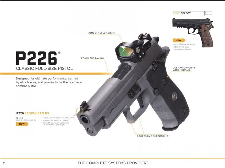 JUST OUT The Sig Sauer 2018 Catalog Featuring the P320 M17