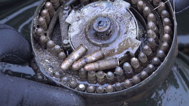 ww2 weapons extremely well preserved in a swamp