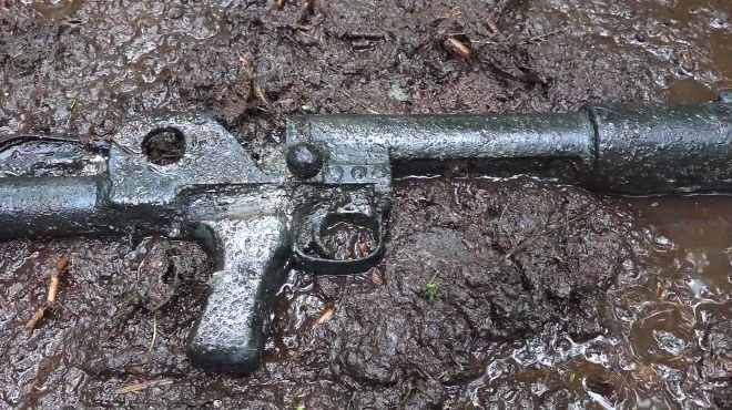ww2 weapons extremely well preserved in a swamp