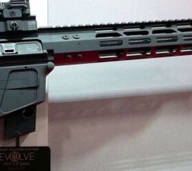 Shown here are the new M-Lok rail section and PCC Comp with the opening at the top.