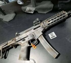 QC10 pistol caliber carbine with a Gibbz Arms side-charging upper receiver.