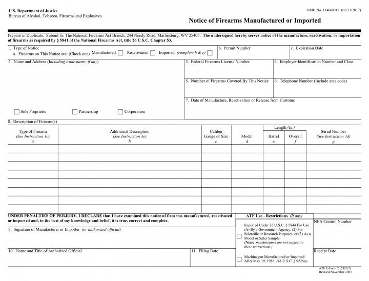 Nfa Paperwork SILENCER SATURDAY #9: Demystifying The NFA Buying Process ...