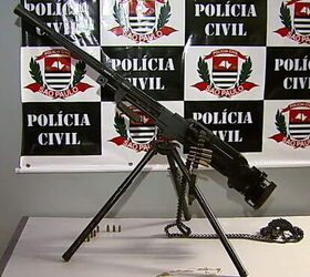 Soviet Goryunov SGM machine gun seized in Sao Paulo, Brazil