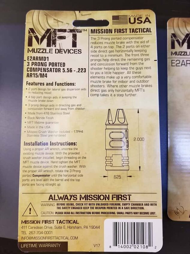 Mission First Mission First Tactical (MFT) Enters Muzzle Device Market with new ...