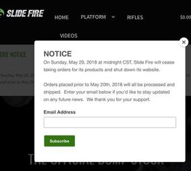 breaking slide fire shutting down production