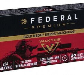 NEW AMMO: Federal Premium Gold Medal Sierra MatchKing 224 Valkyrie