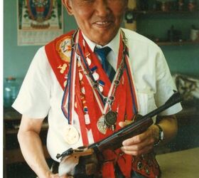 Efim Haidurov, weapons design engineer, ISSF pistol world champion AND the most accomplished Soviet national shooting team coach. He designed several competition pistols (TOZ-35, TOZ-35M, KhR-64, IZH-KhR-30/31, KhR-79, KhR-82 KhRB-88 and two revolvers TOZ-36/49), some of those still used by BOTH US and Russian competition shooters.