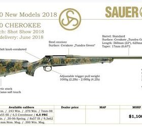 sauer introduces new rifles in its sauer 100 line