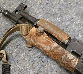 POTD: AK-47 Handguard Made Out of a Log