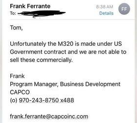 us made m320a1 40mm grenade launcher