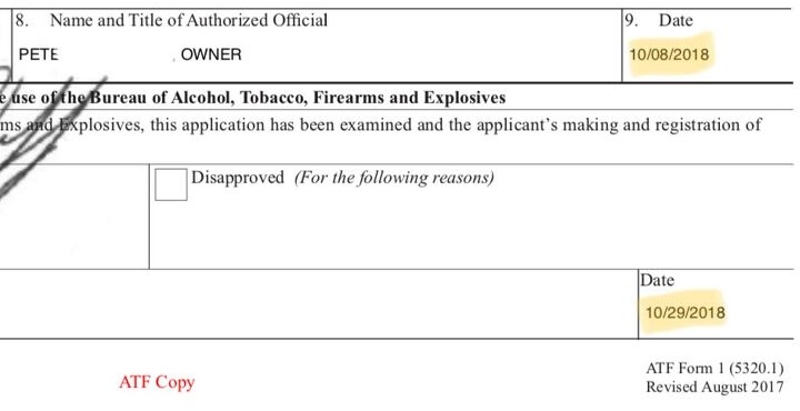 Nfa Paperwork TFB TUTORIAL: Using The ATF Eforms NFA Application System ...
