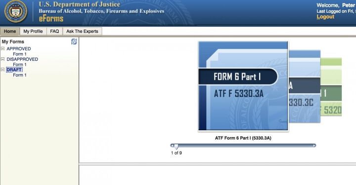 Form Tf0001 Example TFB TUTORIAL: Using The ATF Eforms NFA Application System ...