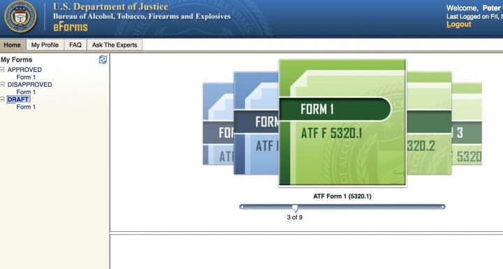 Nfa Paperwork TFB TUTORIAL: Using The ATF Eforms NFA Application System ...