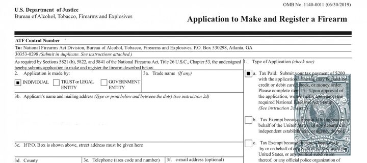 Nfa Paperwork TFB TUTORIAL: Using The ATF Eforms NFA Application System ...