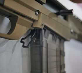 Magazine latch is elongated for ease of activation. Note the translucent magazine -Miles V, Indo Defense 2018