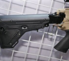 A Magpul UBR mounted on the SB2-V2 A1 rifle -Miles V, Indo Defense 2018