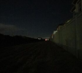 Close approximation of what the train tracks looked at night under full moon.