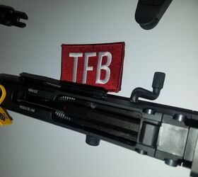 A view of the assembled upper receiver from the bottom