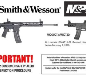 S&W Safety Alert: M&P 15-22 Needs Inspection