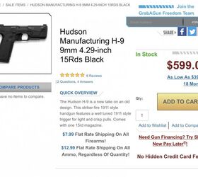 blowout prices hudson pistols now on sale for 599