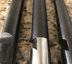 L-R: Shaw bull barrel, Summit Precision carbon fiber barrel, factory Ruger taper barrel.