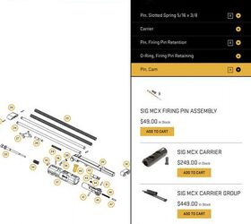 stock up sig sauer small parts shopper for mcx and p365