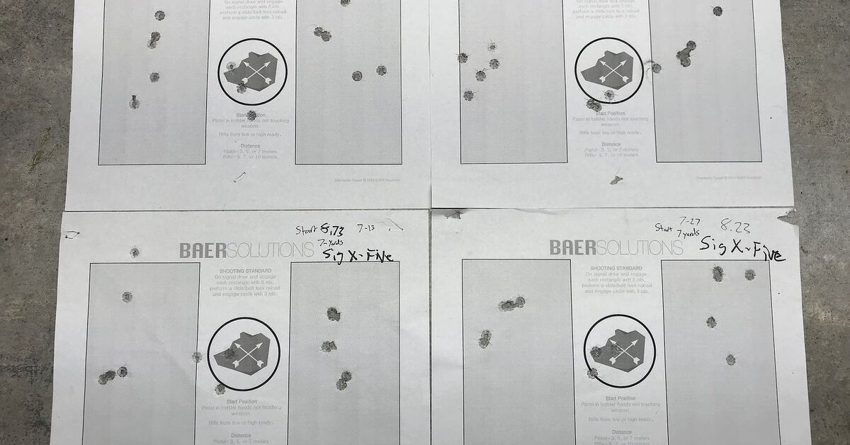 Paper Targets For Range Day – The Baer Solutions Standards Target ...