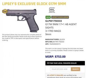 FBI GLOCK 17M SALE: Lipsey's Exclusive Gen 5 9mm Now Available ...