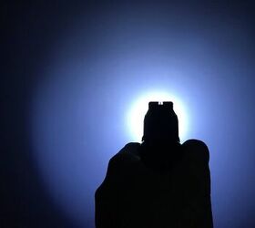 Fiber optic sights with a weapon light attached