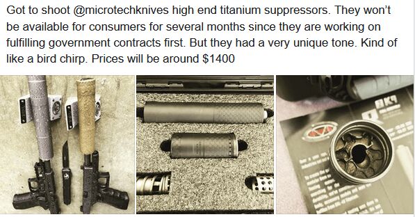 Microtech Suppressor Microtech Suppressors in the Wild | thefirearmblog.com